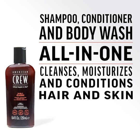 3-in-1 Shampoo, Conditioner and Body Wash, Gift for Men, 33.8 fl oz - Picture 2 of 6